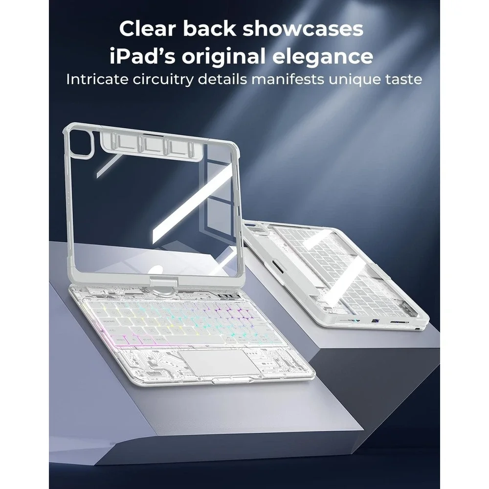 Wireless Keyboard Case iPad Pro 13 M5 M4 2025 2024 Trackpad + Backlit